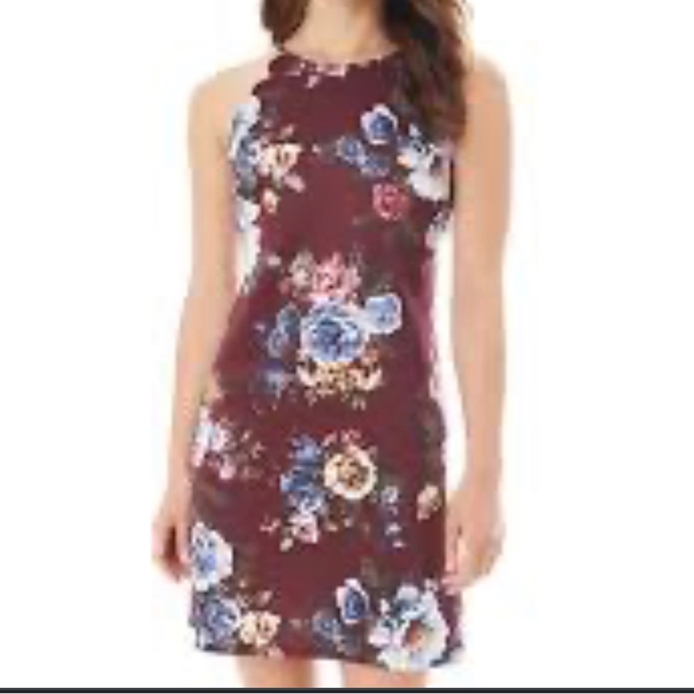 IZ BYER FLORAL MINI DRESS :)